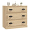 vidaXL Sideboard Sonoma Oak 70x35.5x67.5 cm Engineered Wood