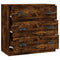 vidaXL Sideboard Smoked Oak 70x35.5x67.5 cm Engineered Wood