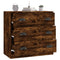 vidaXL Sideboard Smoked Oak 70x35.5x67.5 cm Engineered Wood