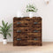 vidaXL Sideboard Smoked Oak 70x35.5x67.5 cm Engineered Wood