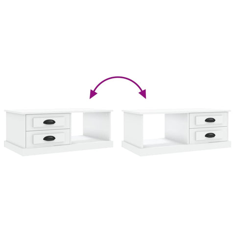 vidaXL Coffee Table White 90x50x35 cm Engineered Wood