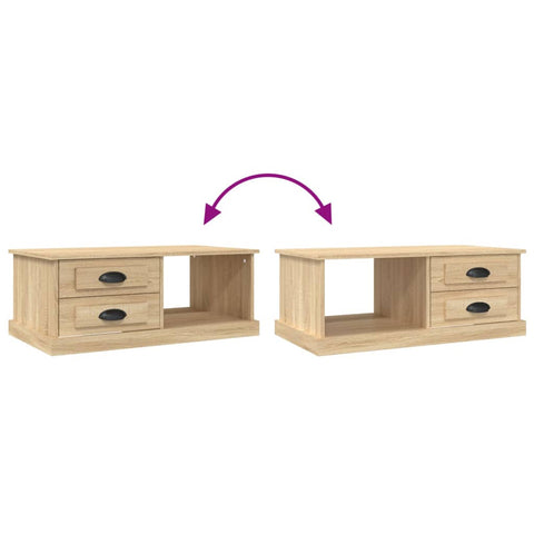 vidaXL Coffee Table Sonoma Oak 90x50x35 cm Engineered Wood
