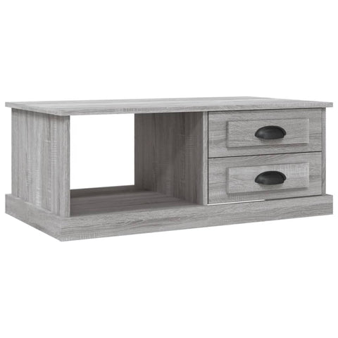 vidaXL Coffee Table Grey Sonoma 90x50x35 cm Engineered Wood