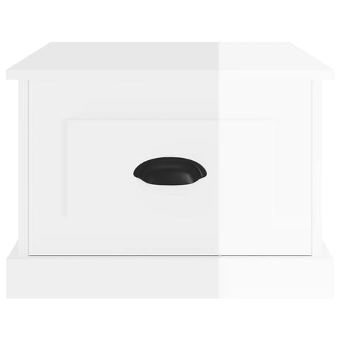 vidaXL Coffee Table High Gloss White 50x50x35 cm Engineered Wood