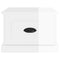 vidaXL Coffee Table High Gloss White 50x50x35 cm Engineered Wood
