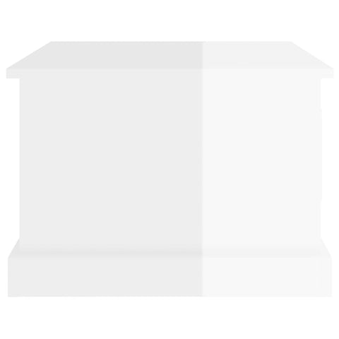 vidaXL Coffee Table High Gloss White 50x50x35 cm Engineered Wood