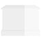 vidaXL Coffee Table High Gloss White 50x50x35 cm Engineered Wood