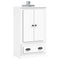 vidaXL Highboard White 60x35.5x103.5 cm Engineered Wood