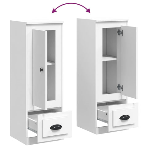vidaXL Highboard White 36x35.5x103.5 cm Engineered Wood