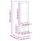 vidaXL Highboard Smoked Oak 36x35.5x103.5 cm Engineered Wood