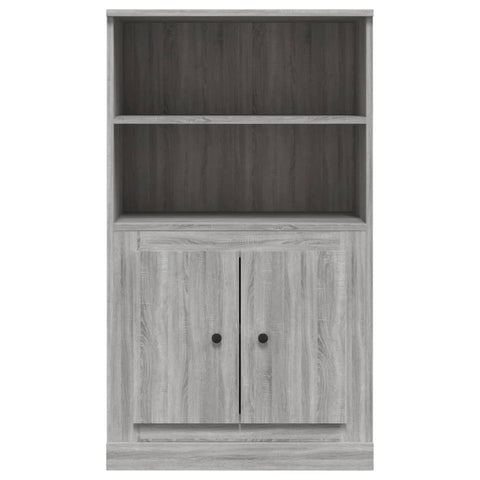 vidaXL Highboard Grey Sonoma 60x35.5x103.5 cm Engineered Wood