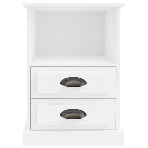 vidaXL Bedside Cabinet White 43x36x60 cm