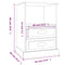 vidaXL Bedside Cabinet White 43x36x60 cm