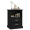vidaXL Bedside Cabinets 2 pcs Black 43x36x60 cm