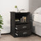 vidaXL Bedside Cabinets 2 pcs Black 43x36x60 cm