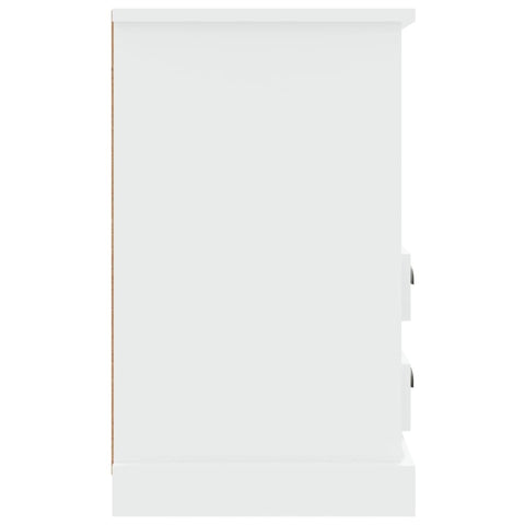 vidaXL Bedside Cabinet High Gloss White 43x36x60 cm