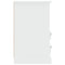 vidaXL Bedside Cabinet High Gloss White 43x36x60 cm