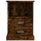 vidaXL Bedside Cabinet Smoked Oak 43x36x60 cm