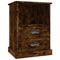 vidaXL Bedside Cabinets 2 pcs Smoked Oak 43x36x60 cm