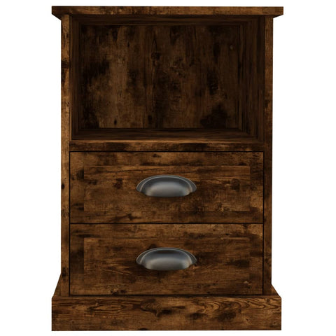 vidaXL Bedside Cabinets 2 pcs Smoked Oak 43x36x60 cm