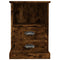 vidaXL Bedside Cabinets 2 pcs Smoked Oak 43x36x60 cm