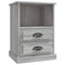 vidaXL Bedside Cabinet Grey Sonoma 43x36x60 cm