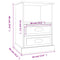 vidaXL Bedside Cabinets 2 pcs Grey Sonoma 43x36x60 cm