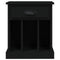 vidaXL Bedside Cabinet Black 43x36x50 cm