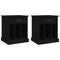 vidaXL Bedside Cabinets 2 pcs Black 43x36x50 cm