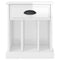 vidaXL Bedside Cabinet High Gloss White 43x36x50 cm