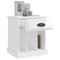 vidaXL Bedside Cabinets 2 pcs High Gloss White 43x36x50 cm