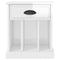 vidaXL Bedside Cabinets 2 pcs High Gloss White 43x36x50 cm