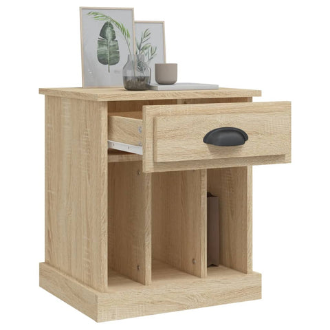 vidaXL Bedside Cabinets 2 pcs Sonoma Oak 43x36x50 cm