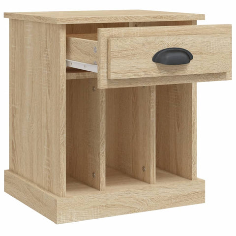 vidaXL Bedside Cabinets 2 pcs Sonoma Oak 43x36x50 cm