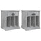 vidaXL Bedside Cabinets 2 pcs Concrete Grey 43x36x50 cm