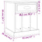 vidaXL Bedside Cabinets 2 pcs Concrete Grey 43x36x50 cm
