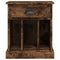 vidaXL Bedside Cabinet Smoked Oak 43x36x50 cm