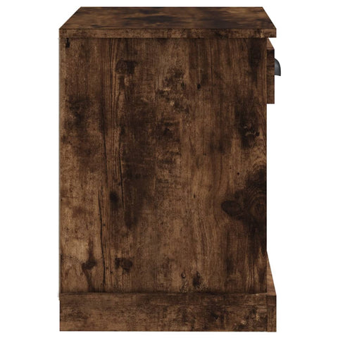 vidaXL Bedside Cabinet Smoked Oak 43x36x50 cm