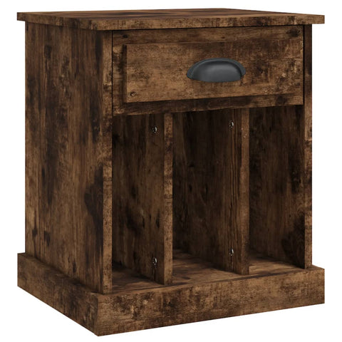vidaXL Bedside Cabinets 2 pcs Smoked Oak 43x36x50 cm