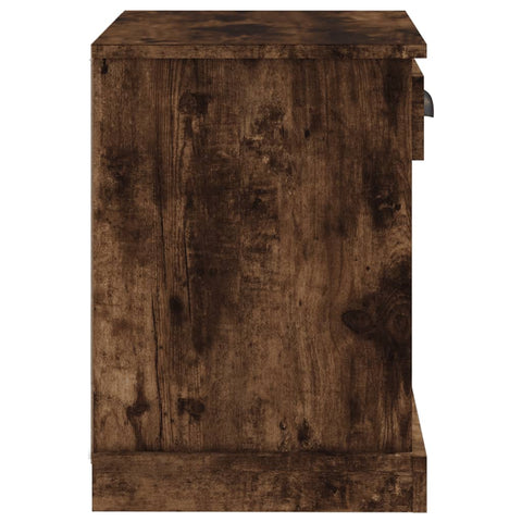 vidaXL Bedside Cabinets 2 pcs Smoked Oak 43x36x50 cm