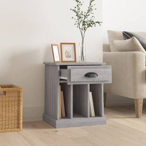vidaXL Bedside Cabinet Grey Sonoma 43x36x50 cm
