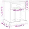 vidaXL Bedside Cabinets 2 pcs Grey Sonoma 43x36x50 cm