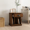 vidaXL Bedside Cabinet Brown Oak 43x36x50 cm