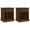 vidaXL Bedside Cabinets 2 pcs Brown Oak 43x36x50 cm