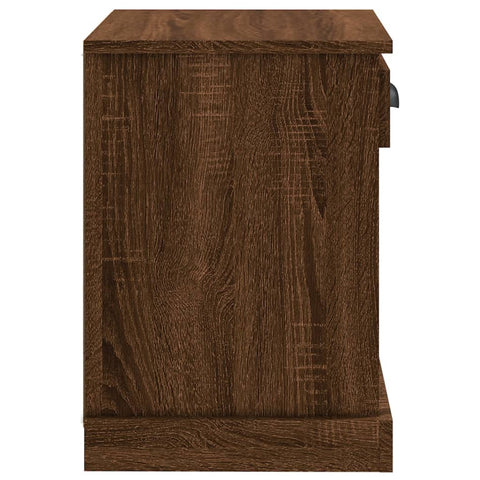 vidaXL Bedside Cabinets 2 pcs Brown Oak 43x36x50 cm