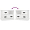 vidaXL Bedside Cabinet High Gloss White 60x39x45 cm