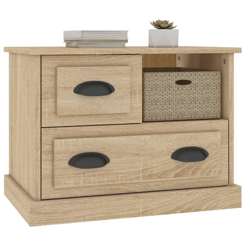 vidaXL Bedside Cabinet Sonoma Oak 60x39x45 cm