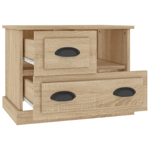 vidaXL Bedside Cabinet Sonoma Oak 60x39x45 cm