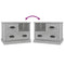 vidaXL Bedside Cabinet Concrete Grey 60x39x45 cm