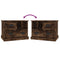 vidaXL Bedside Cabinet Smoked Oak 60x39x45 cm